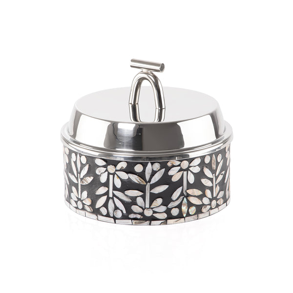 حافظ حرارة الطعام من الصدف و الإستانلس ستيل حجم صغير - أسود