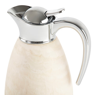 Durable 1.0L resin thermos - cream