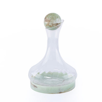 1.8L Glass & Resin Jar - Green