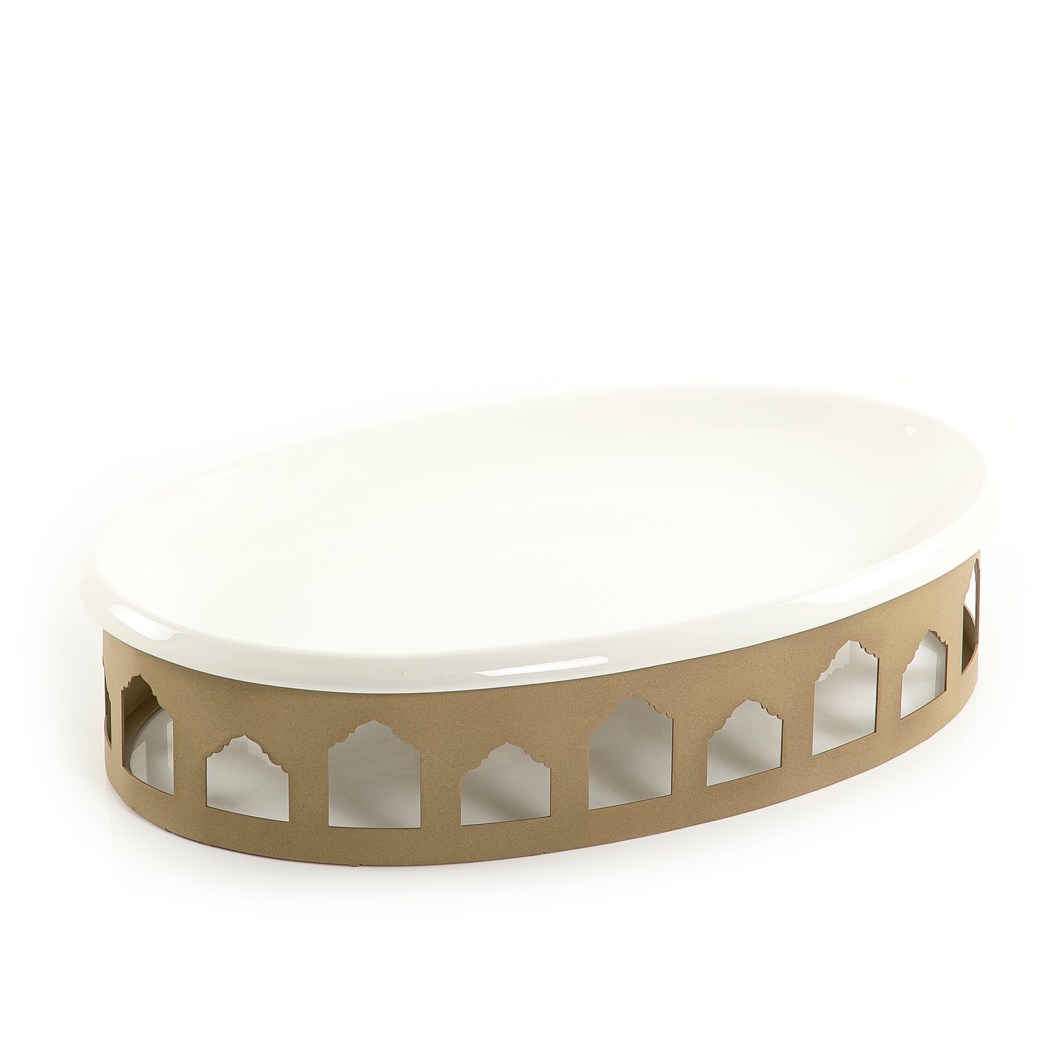 Oval Serving Plate With Base