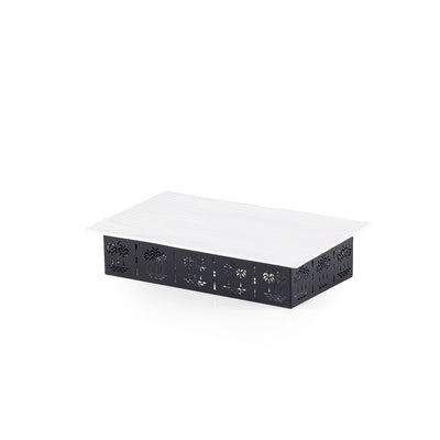 Rectangular Ceramic Dish with Metal Base
 Palm Design- Small