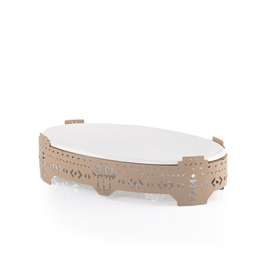 Stylish oval Ceramic serving plate - Medium size