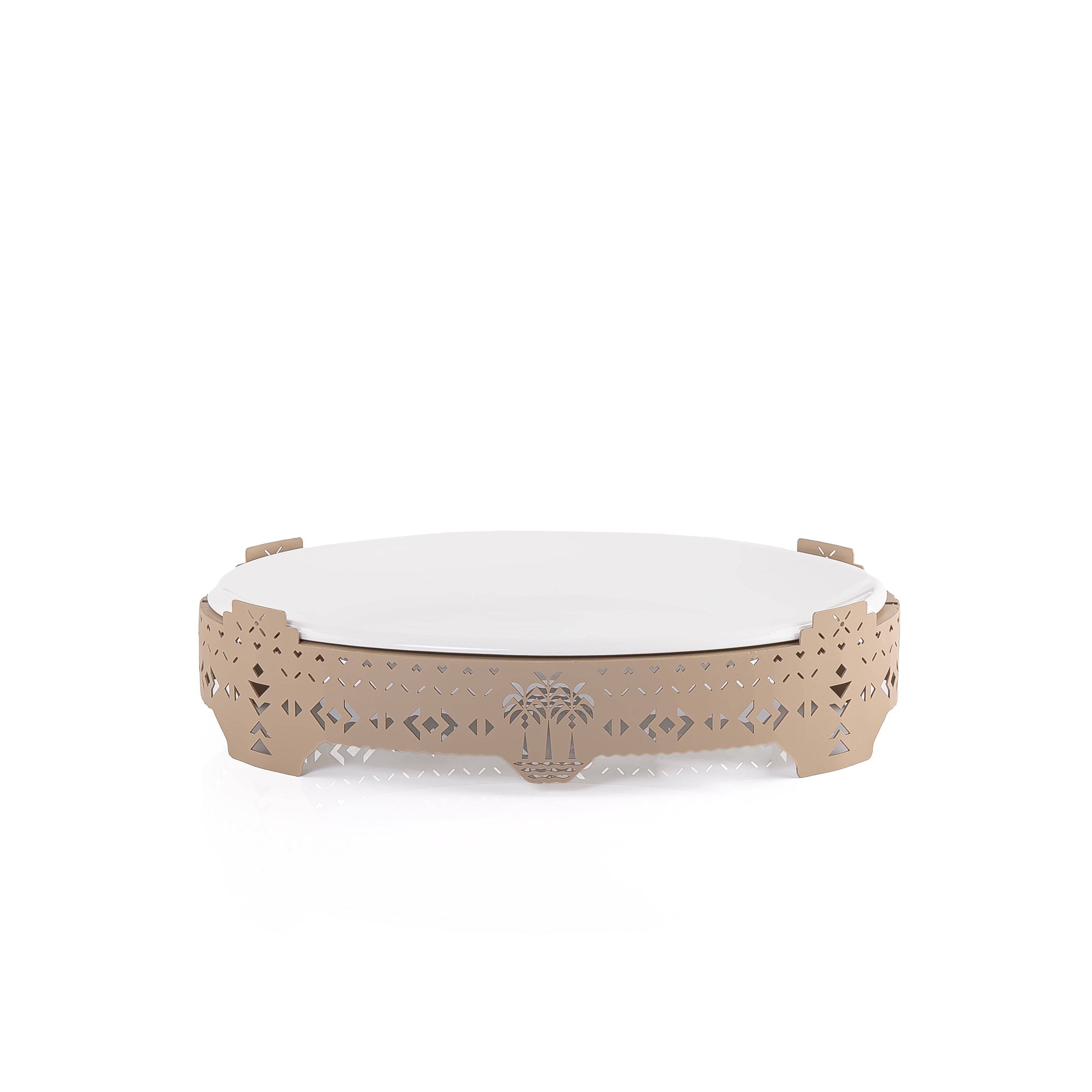 طبق سيراميك بيضاوي - صغير