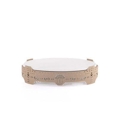 Stylish oval Ceramic serving plate - small size