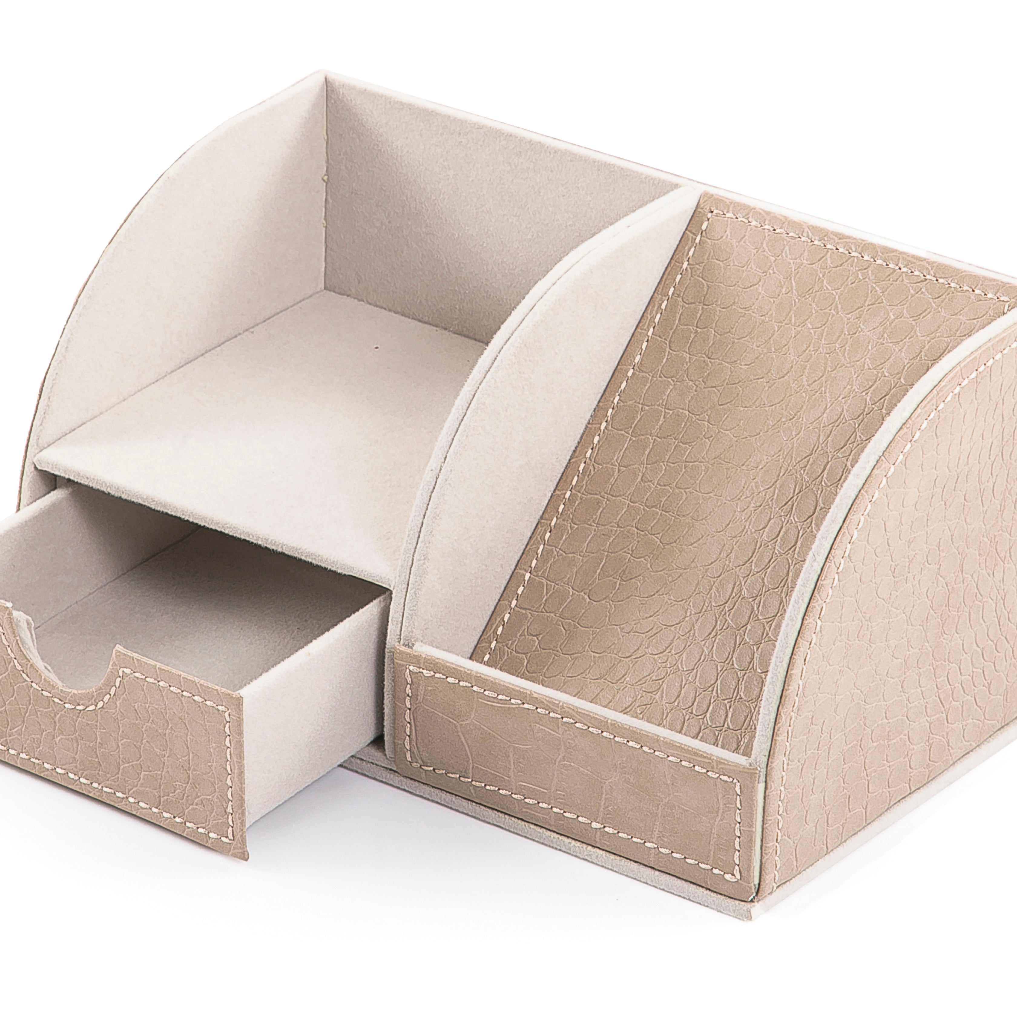 استاند من قسمين بكسوة جلدية