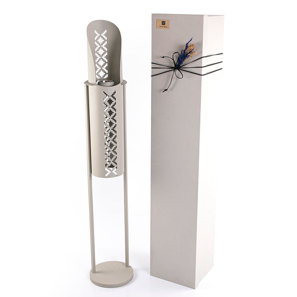 Metal Mabkhara with Vertical Design and Gift Box