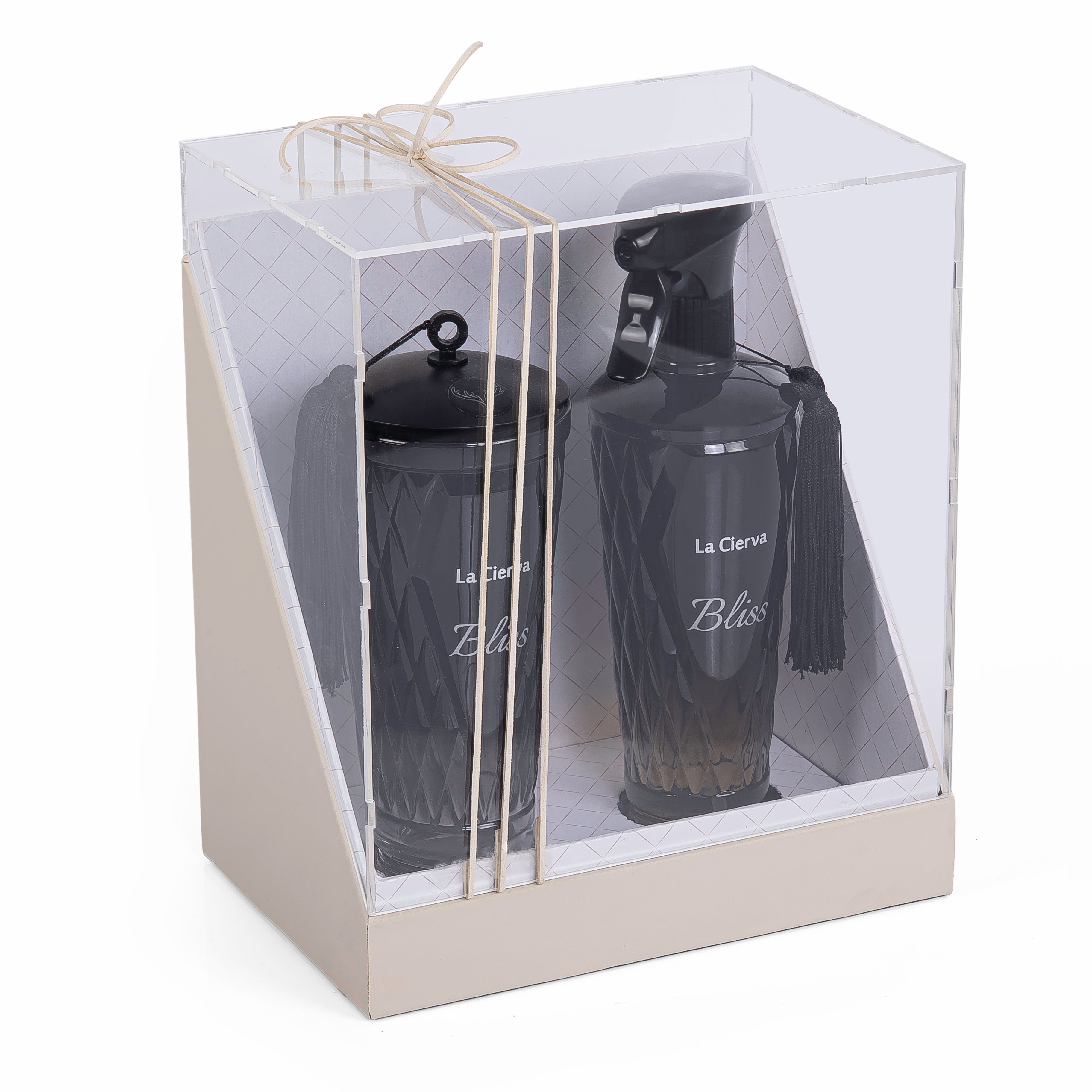 La Cierva Bliss Set Incense Burner and Room Spray with Acrylic Cover