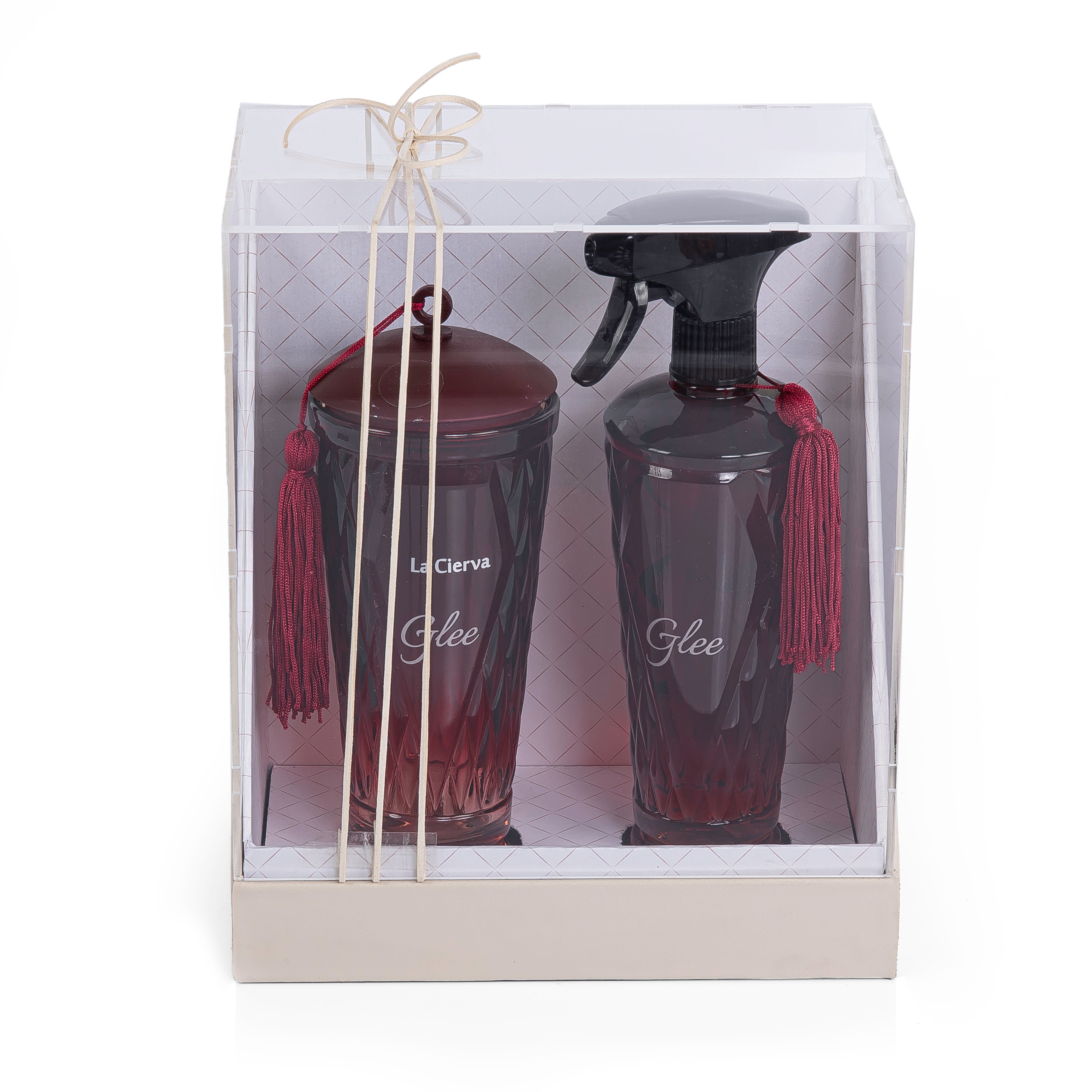 La Cierva Glee Set Incense Burner and Room Spray with Acrylic Cover