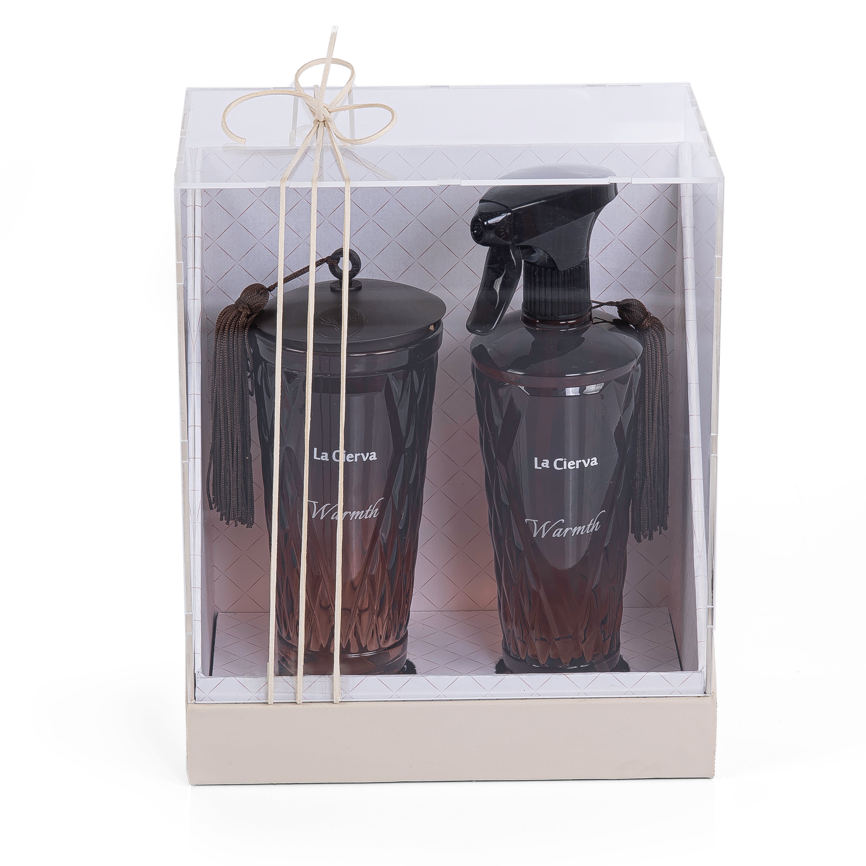 La Cierva Warmth Set Incense Burner and Room Spray with Acrylic Cover 400ml