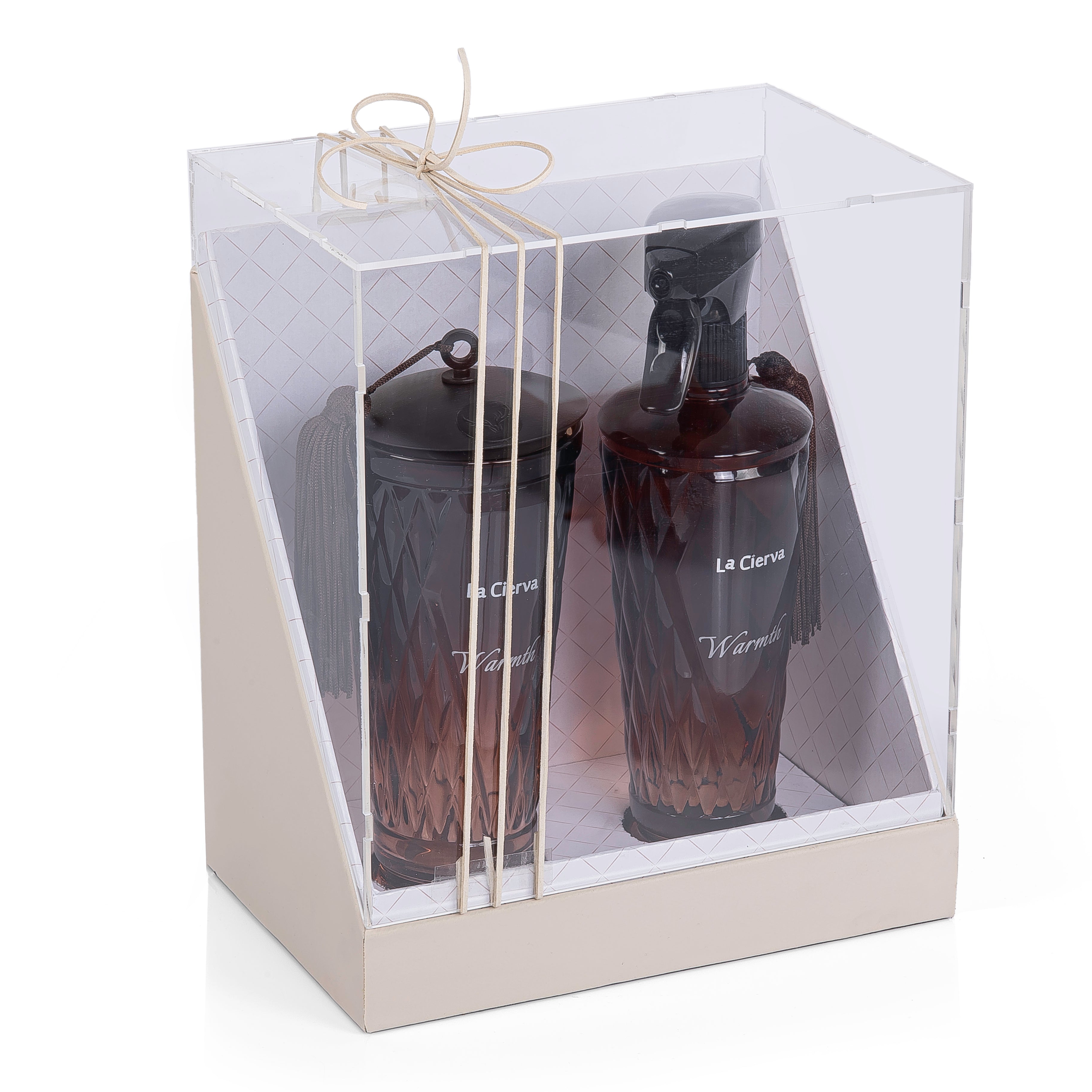 La Cierva Warmth Set Incense Burner and Room Spray with Acrylic Cover 400ml