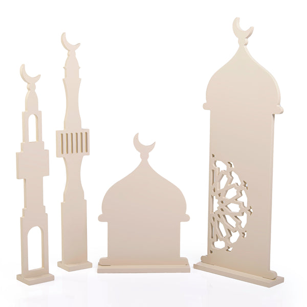 Wooden Stand with Islamic Design