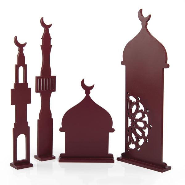 Wooden Stand with Islamic Design