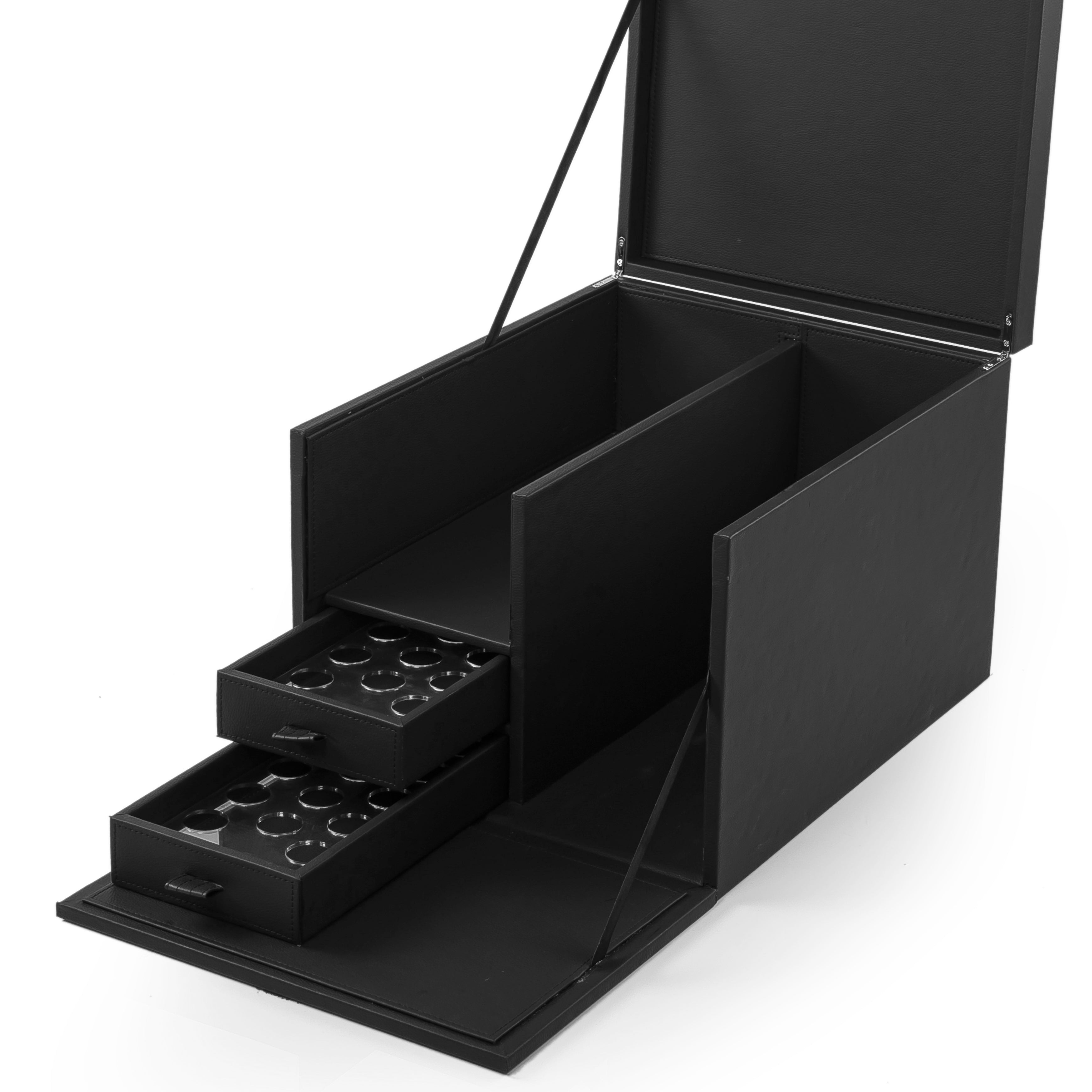 Leather Coffee Machine Box with Multi-Section Drawers – CascadesKsa