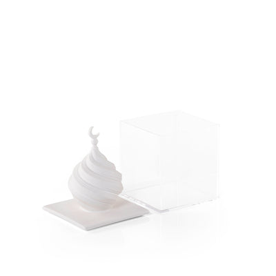 بوكس أكريليك بغطاء سيراميك دوار مع هلال - صغير