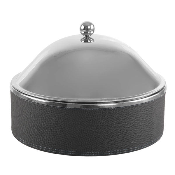 Chafing Dish with leasther base