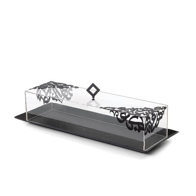 Rectangular Metal Tray with Acrylic Cover