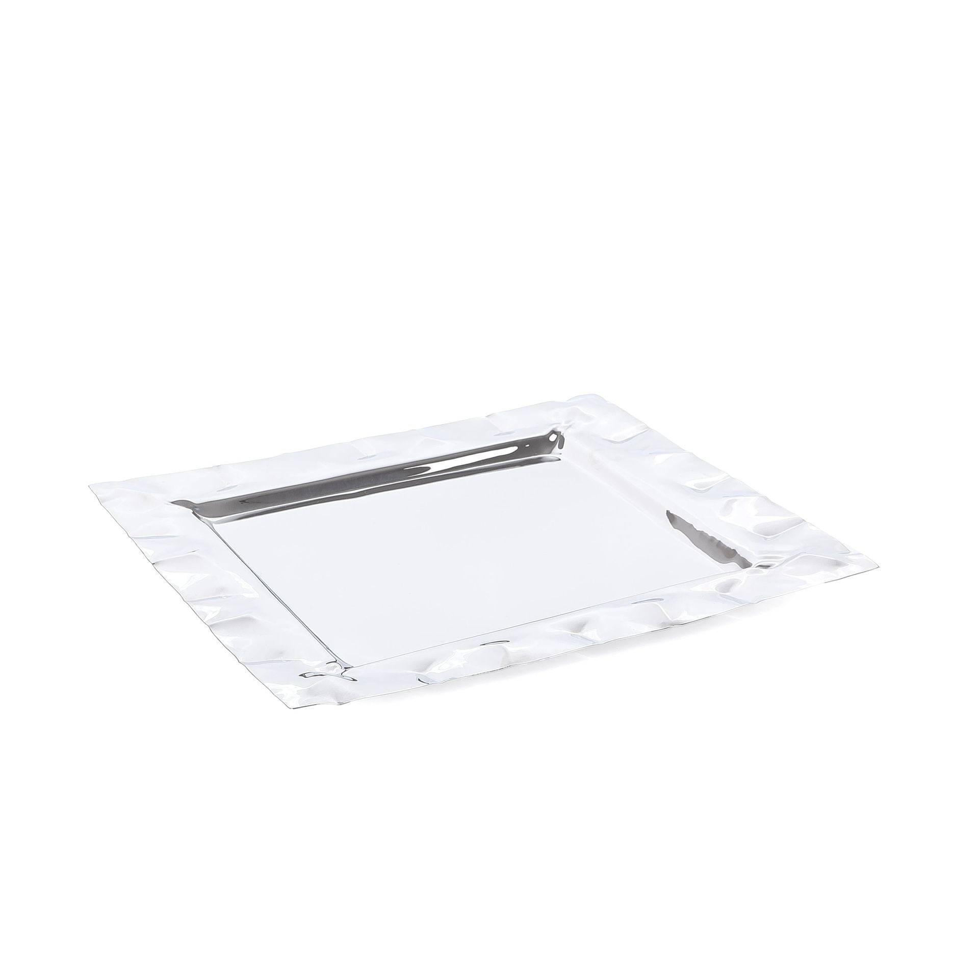 صينية تقديم معدنية أنيقة بلمسة فضية