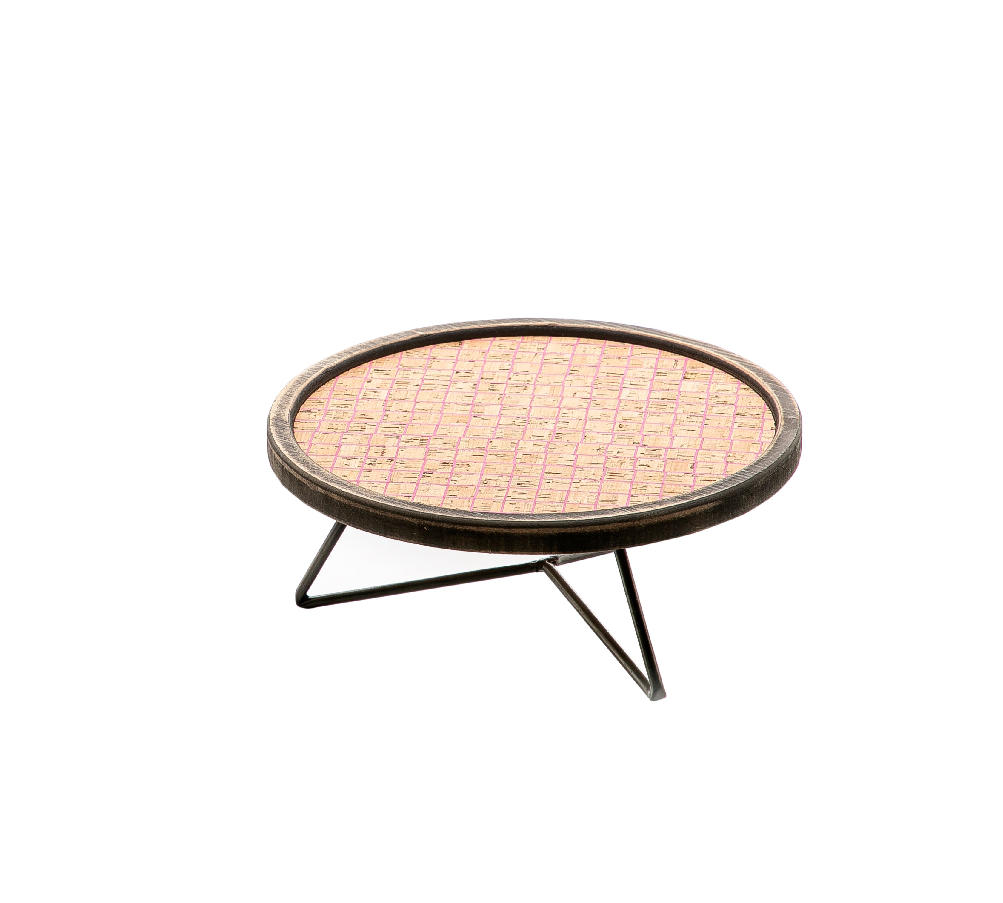 Brown Round Wooden Stand
