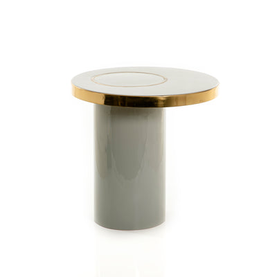 Small Round Table Decor With Column Base