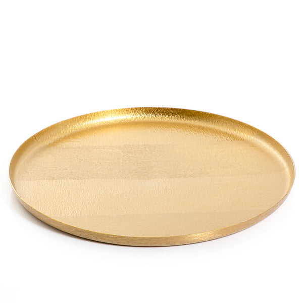 Gold round Metal Tray