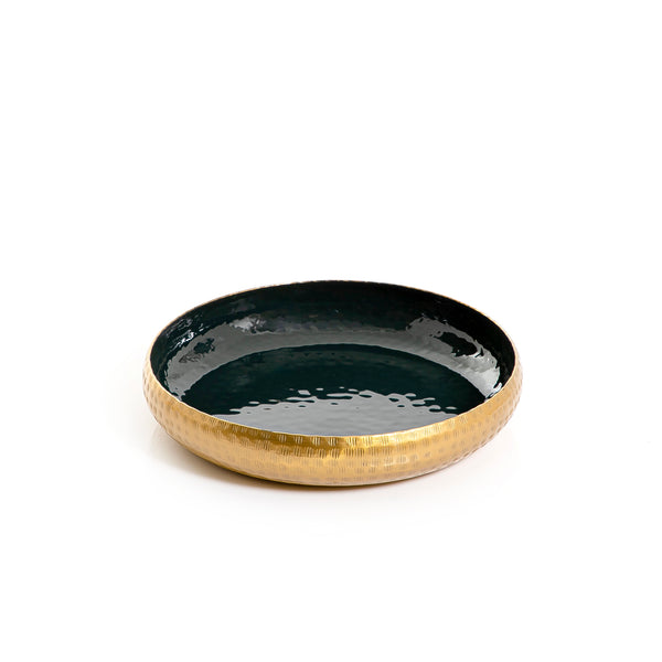Gold round Metal Tray