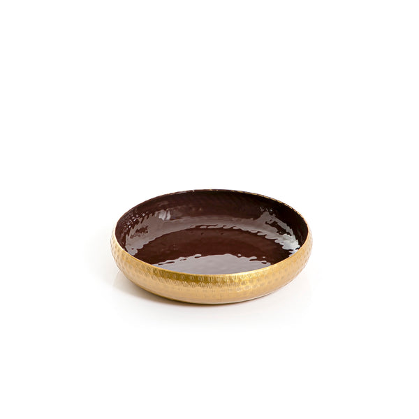 Gold round Metal Tray