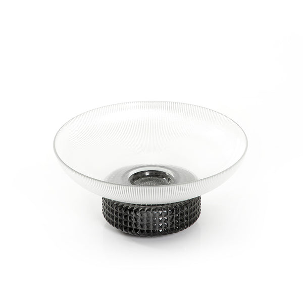 Glass Bowl With Black Base