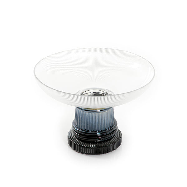 Glass Bowl With Black Base