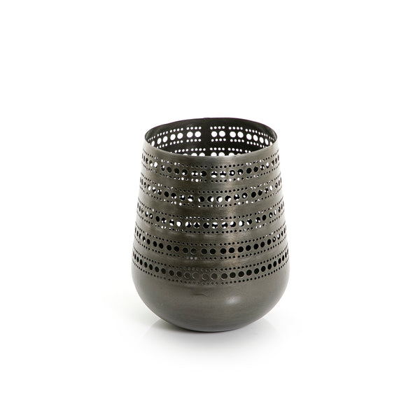 Brown Metal Candle Holder