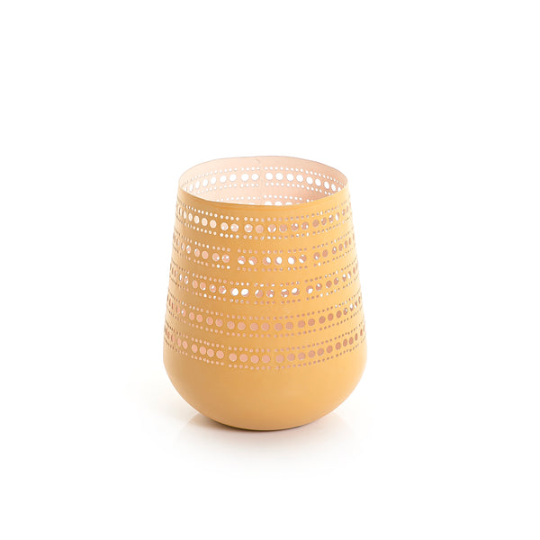 Gold Metal Candle Holder