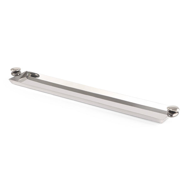 Elegance long stainless steel serving tray - xlarge