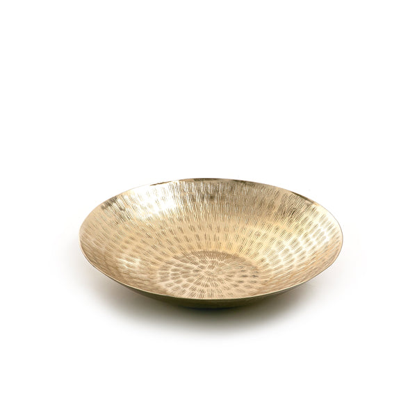 Gold Round Metal Plate