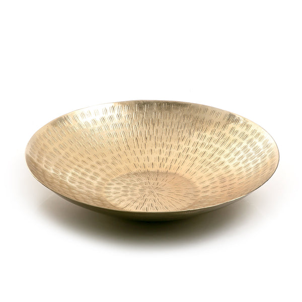 Gold Round Metal Plate