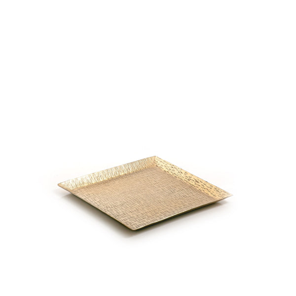Gold Square Metal Tray
