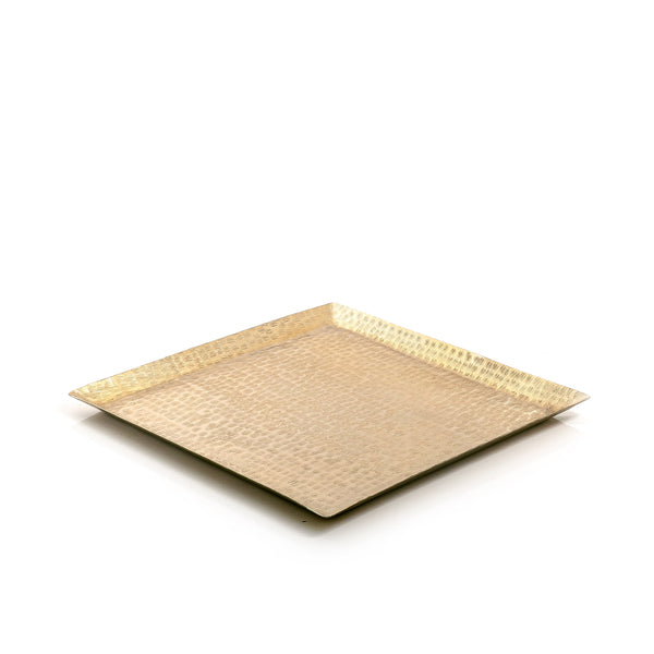 Gold Square Metal Tray