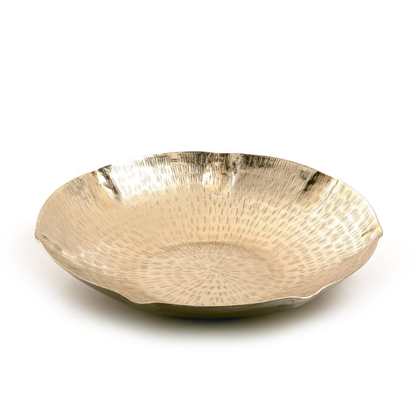 Gold Round Metal Plate