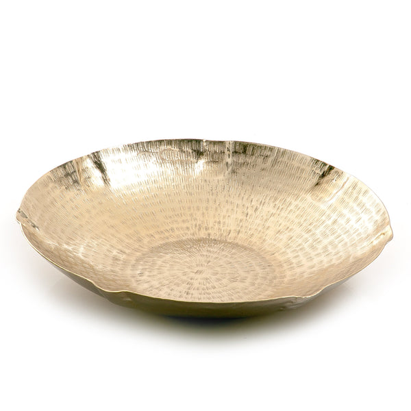 Gold Round Metal Plate