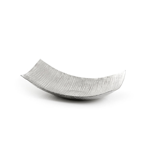 Silver Rectangular Metal Tray