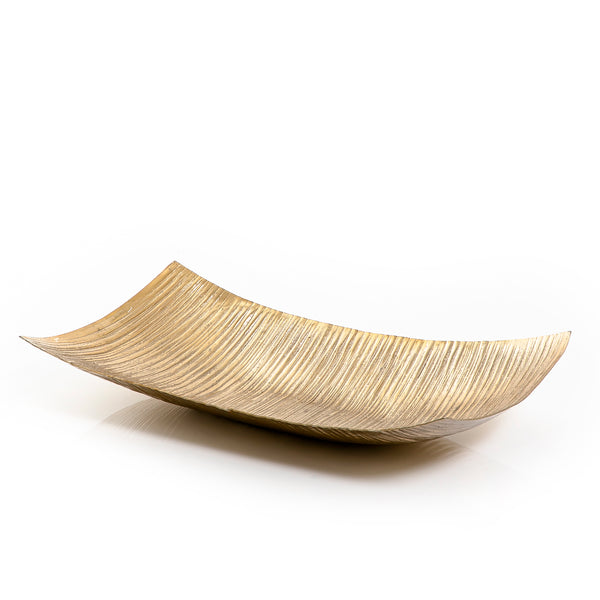 Gold Rectangular Metal Tray