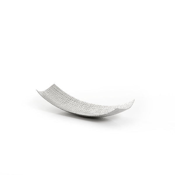 صينية معدن - فضي 