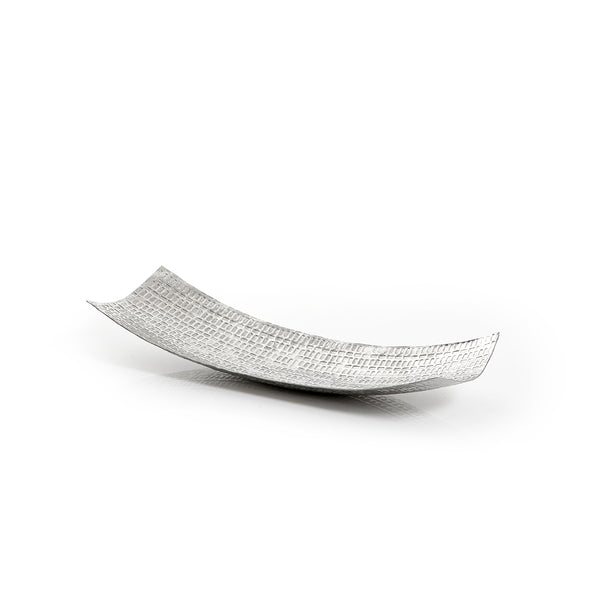 صينية معدن -فضي