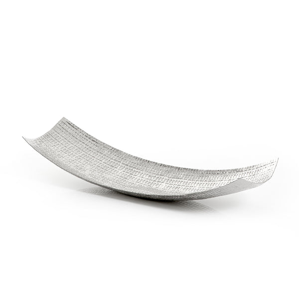 صينية معدن -فضي