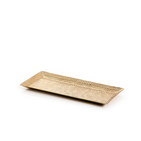 Gold Square Metal Tray