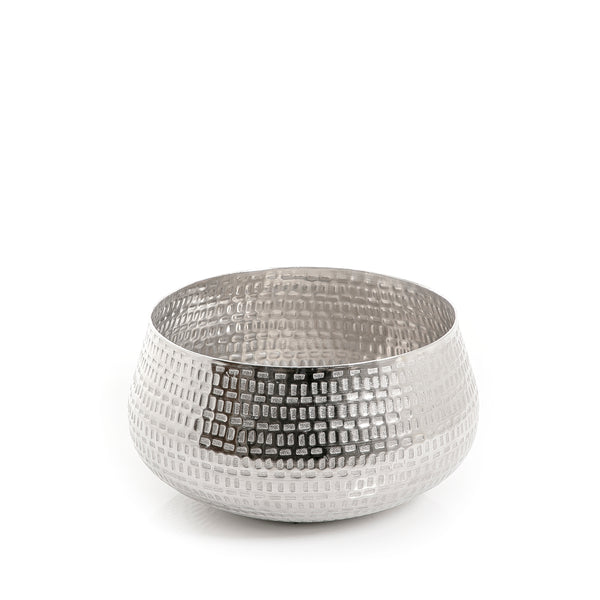 وعاء معدن -فضي