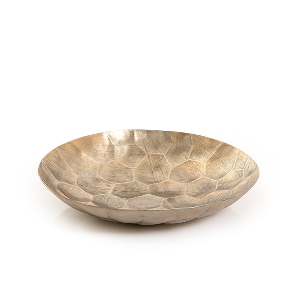 Gold Round Metal Tray