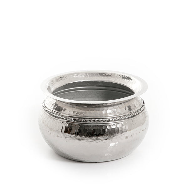 ماعون دائري معدن - فضي