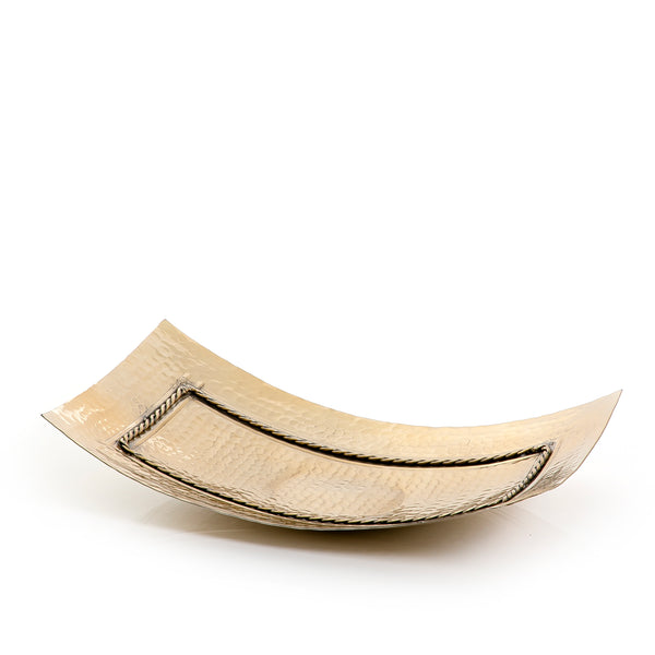 Gold Rectangular Metal Tray