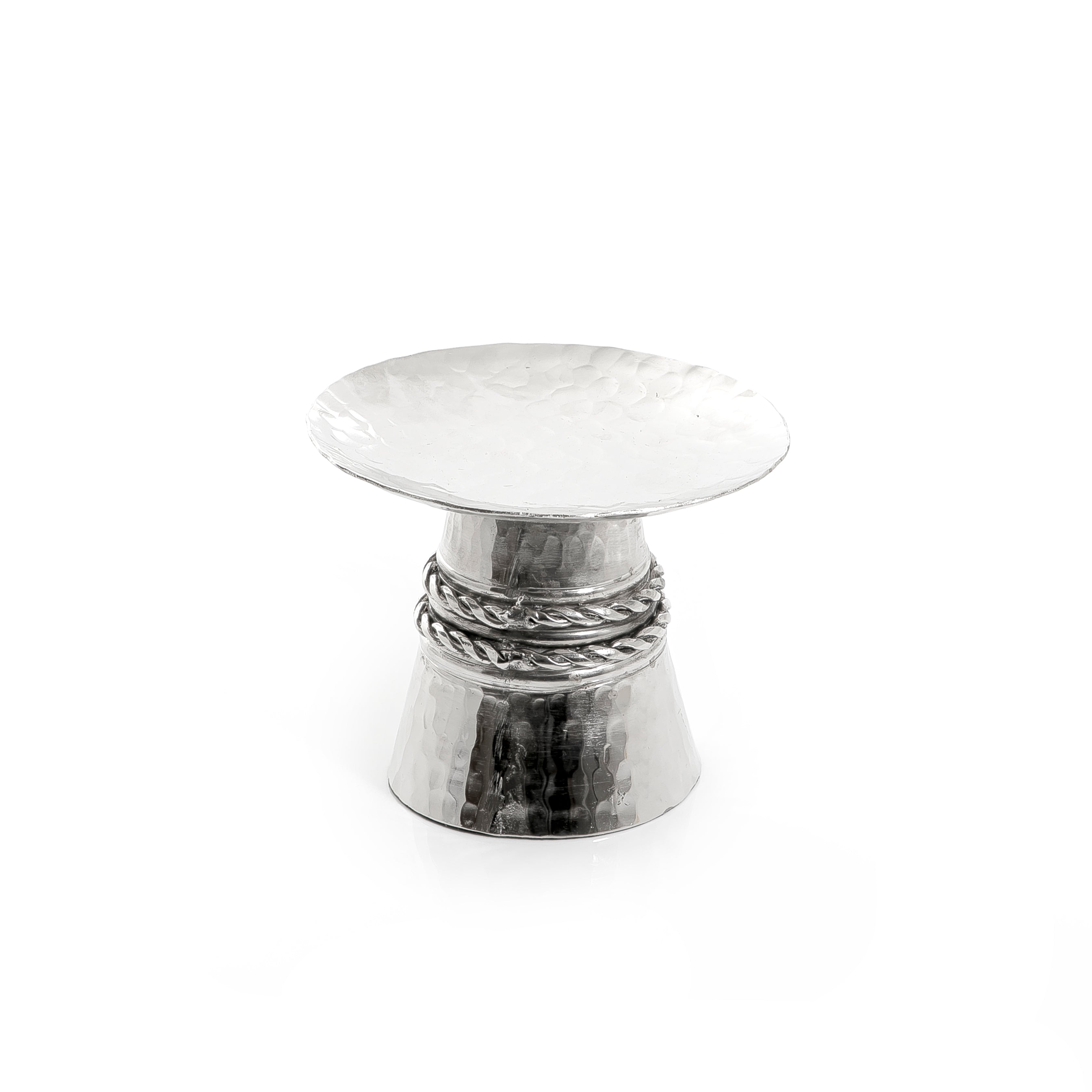 Silver Round Metal Stand