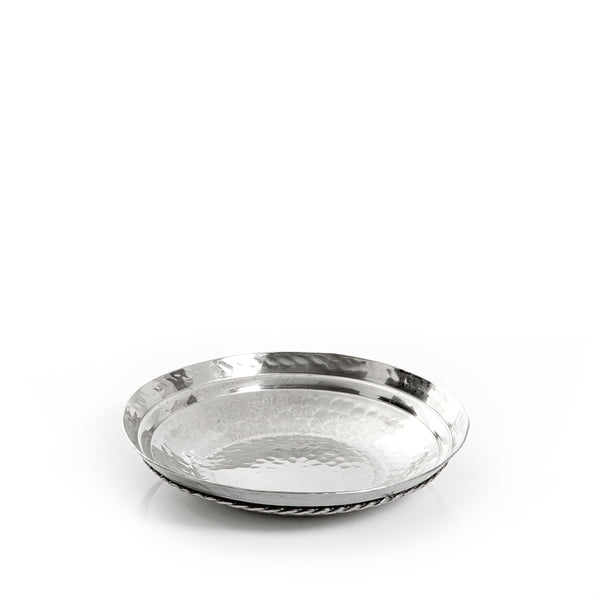 طبق معدن - فضي