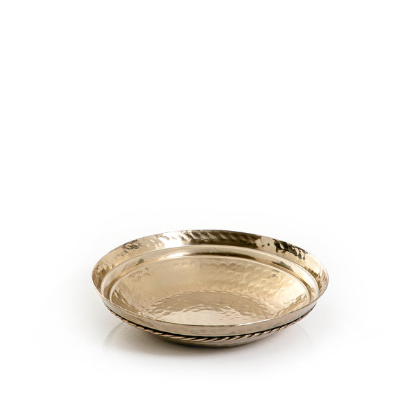 Gold Round Metal Plate